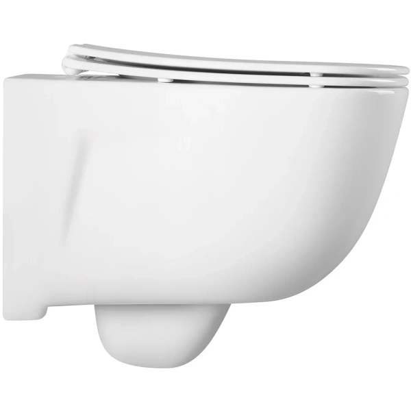 Унитаз подвесной Aquatek Дива AQ2012-00 безободковый, с сиденьем микролифт, белый