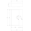 Раковина 59,5x43 см Omnires Garland GARLAND600BP