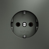 Розетка с заземлением без рамки Voltum S70 VLS040106