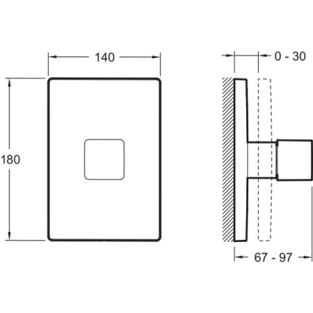 Переключатель Jacob Delafon Modulo E75413-CP