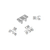 Полочка Agape Puzzle ALEG530GR серый
