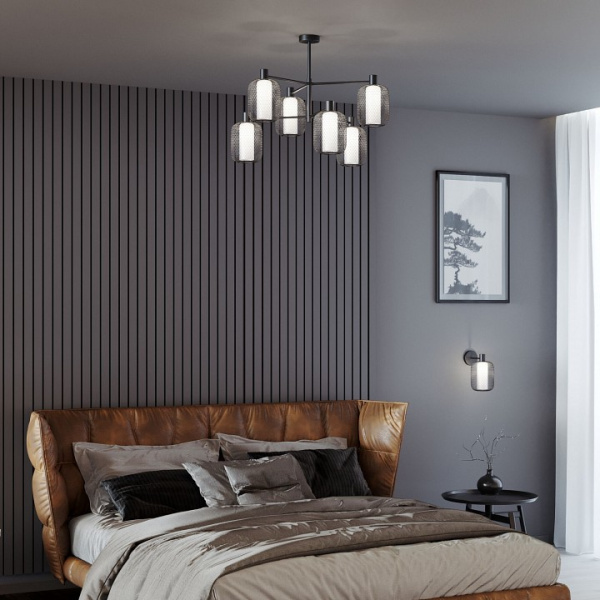 Люстра на штанге Eurosvet Voile 30191/6 черный