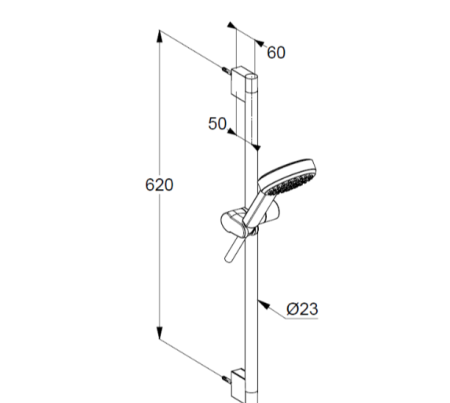 Душевой гарнитур Kludi Dive 6861005-00