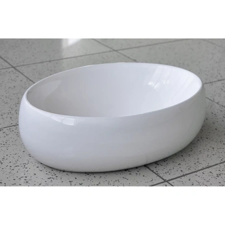 Раковина-чаша CeramaLux 9030B 48x34 см, накладная, белый