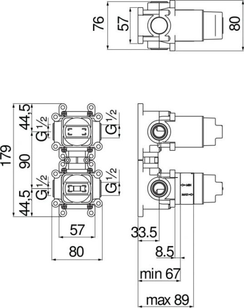 Скрытая часть Nobili Rubinetterie WE81102