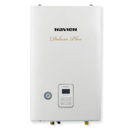Котел газовый Navien Deluxe Plus -24k настенный, 2 конт., закр. кам. сгор., коаксиальный