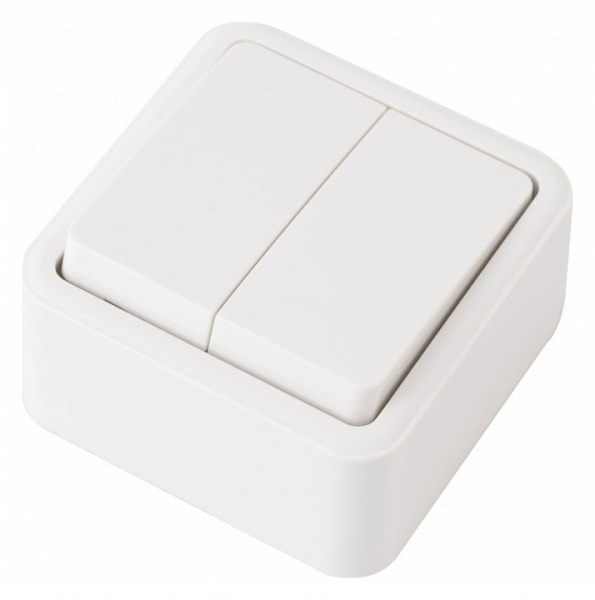 Выключатель двухклавишный Arte Milano 310 310.30-2.white