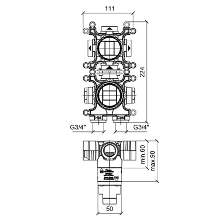 Смеситель Almar Modular E186906 черный