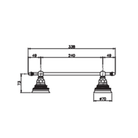 Полотенцедержатель Nicolazzi Impero 30 1483CR36