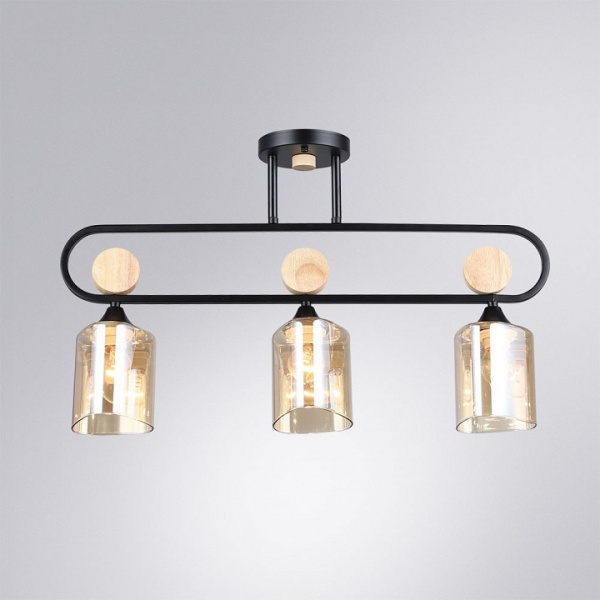 Светильник на штанге Arte Lamp Glamore A5076PL-3BK