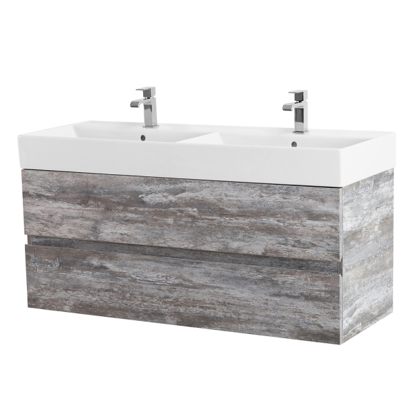 Тумба под раковину Cezares Molvenio 46 120 MOLVENO 46-120-2C-SO-2-LG серое дерево