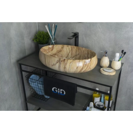 Раковина 59x40 см GID Stone Edition Mnc161