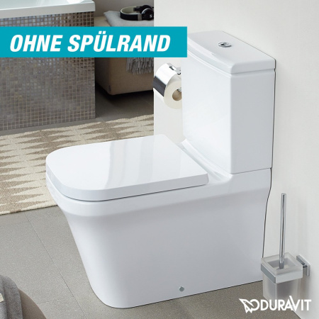 Чаша напольного унитаза Duravit P3 Comforts 2167090000 безободковый