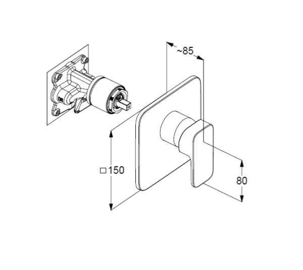 Смеситель для душа Kludi Renon 42755N075 брашированное золото