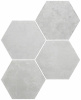 DURSTONE SIX Saona Керамогранит Blanco 23x27 глазурованный матовый