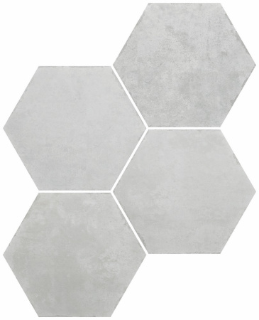 DURSTONE SIX Saona Керамогранит Blanco 23x27 глазурованный матовый