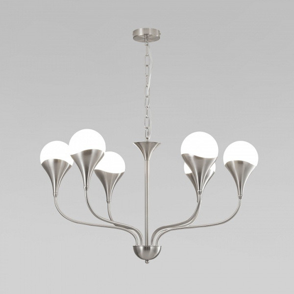 Подвесная люстра Eurosvet Calyx 60169/6 никель