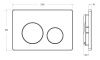 Кнопка смыва BelBagno BB-03C-CRM, хром