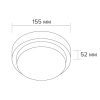Накладной светильник Wolta LCL04-12W LCL04-12W-R21-6K-SM