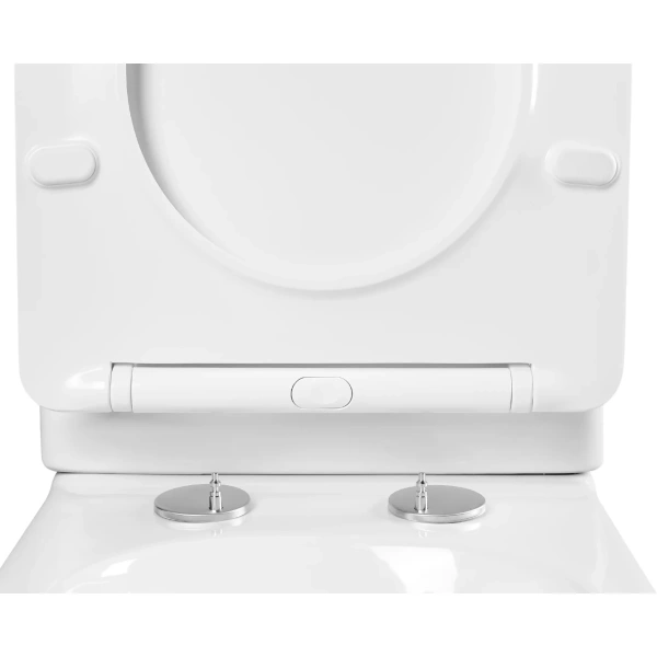 Унитаз приставной Aquatek Амадео AQ1964-00 безободковый, с сиденьем микролифт, белый