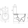 Чаша напольного унитаза BelBagno Sabrina BB122CP