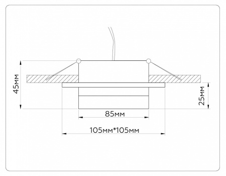 Встраиваемый светильник Ambrella Light TN TN52421