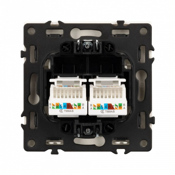 Розетка двойная Ethernet RJ-45 без рамки Arlight SCT 054314