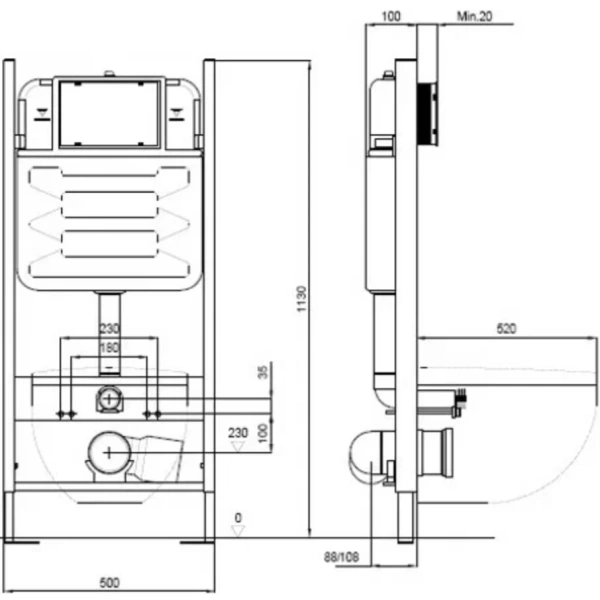 Инсталляция для унитаза Jacob Delafon E36495-NF