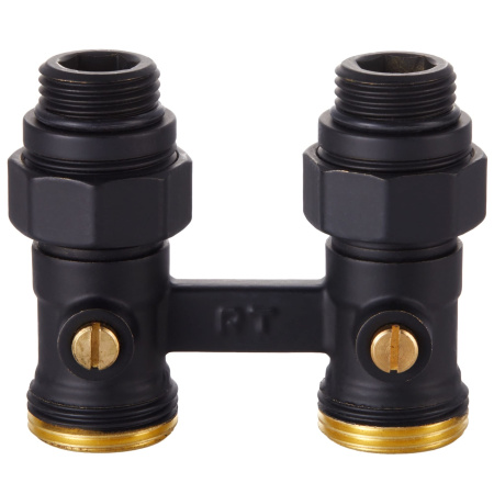 Узел нижнего подключения Royal Thermo прямой 1/2"х3/4" EK (черный)