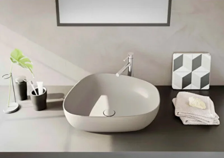 Раковина Vitra Outline Recycled 57 7991B066-0016 тауп матовый