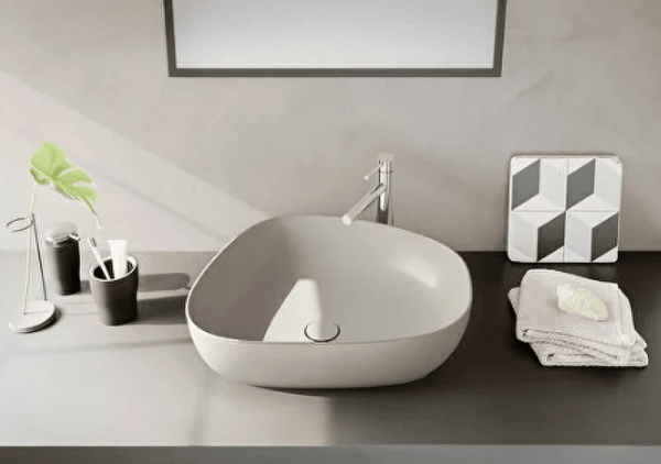 Раковина Vitra Outline Recycled 57 7991B066-0016 тауп матовый