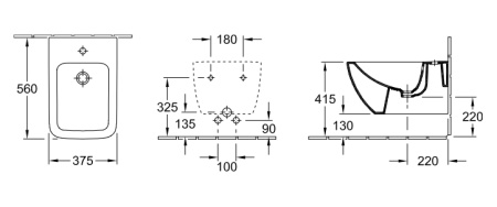 Биде подвесное Villeroy&Boch Venticello 441100R1
