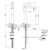 Смеситель для раковины Gessi Rettangolo 11921#031