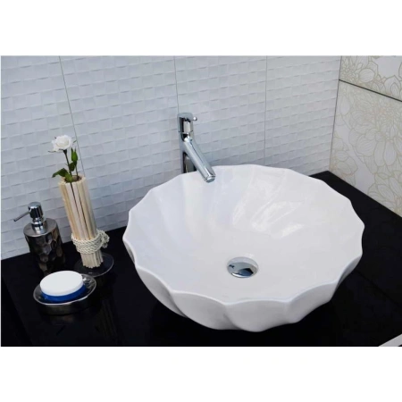 Раковина-чаша CeramaLux 9073 45x45 см, накладная, белый