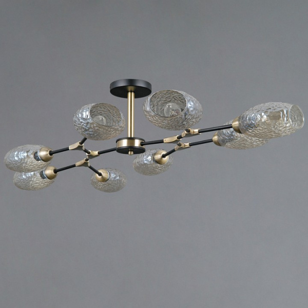 Люстра на штанге ILLUMICO TRENTO IL0272-8CSQ-25 BK AB TRENTO