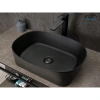 Раковина-чаша GID N9028bg 53x36 см, накладная, черный графит