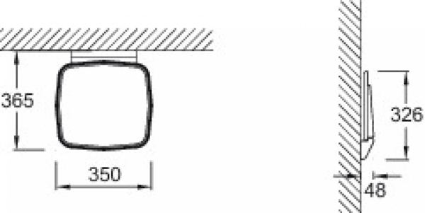 Сиденье для душа Jacob Delafon Minima E61406-00 белый
