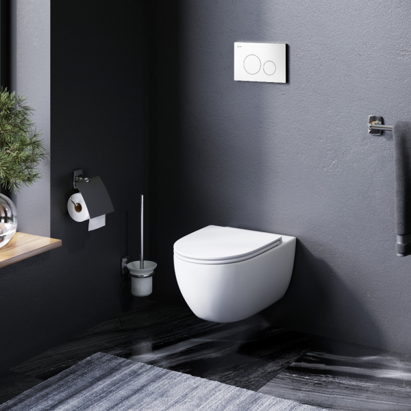 Комплект унитаза с инсталляцией AM.PM Awe IS49001.111700 с сиденьем микролифт клавиша белая