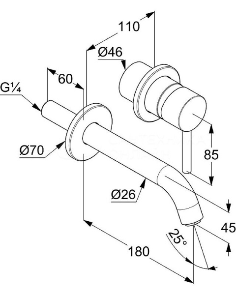 Смеситель для раковины Kludi Bozz 38244N076S брашированное золото
