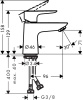 Смеситель для раковины hansgrohe Talis E 71702000