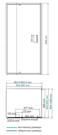 Душевой уголок WasserKRAFT Berkel 48P18