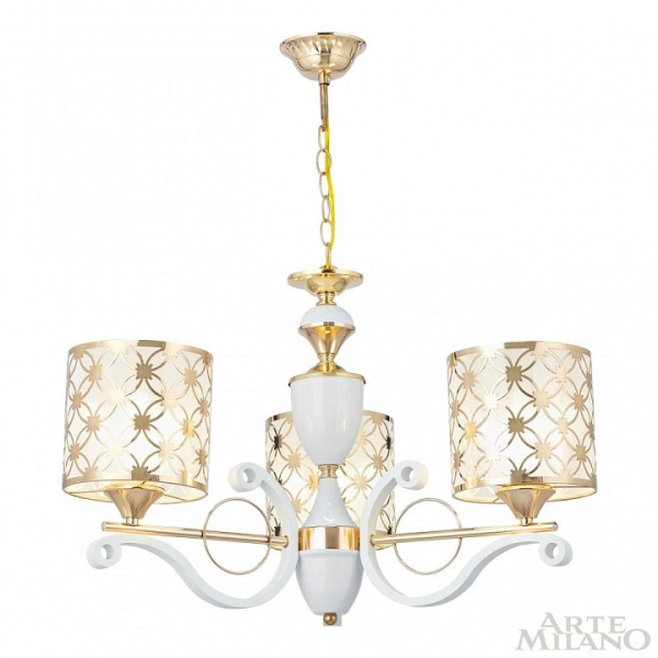 Подвесная люстра Arte Milano Florentia-3097 303097/3 Wh/Gd