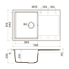 Кухонная мойка Omoikiri Daisen 78T 4993584 leningrad grey