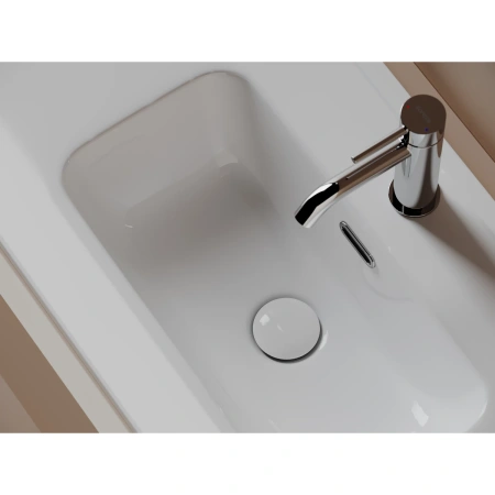 Раковина Ceramicanova Compact CN7028 121x39,5 см, накладная, белый