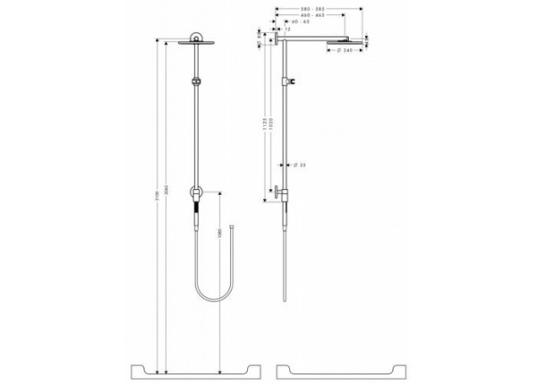 Душевая система hansgrohe Raindance Connect Showerpipe 27164000
