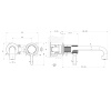 Смеситель для раковины Gessi Inciso 58088#299 черный матовый