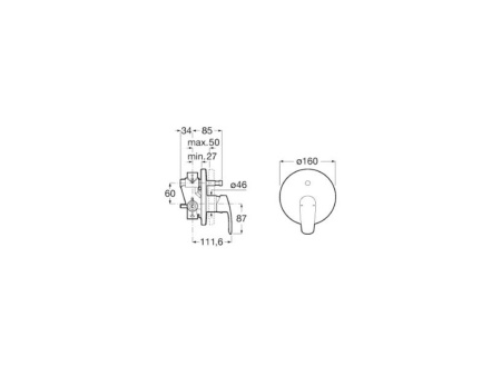 Смеситель для ванны Roca Monodin 5A0698C00 хром