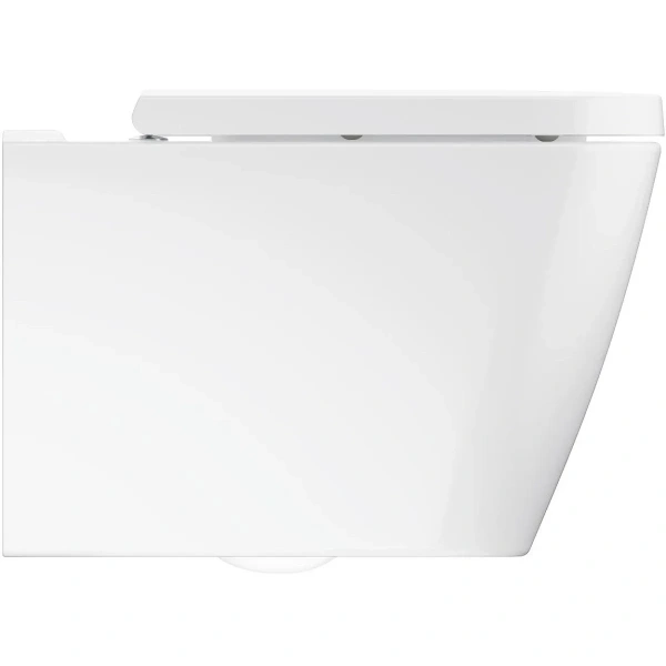 Унитаз подвесной Grohe BauEdge Ceramic 106740SH00 безободковый, с сиденьем микролифт, альпийский белый