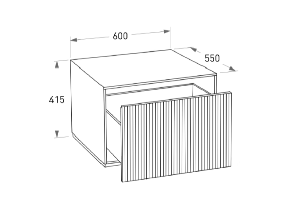 Тумба Salini Armonia 60 27A.2.600.415.14.0 бронза