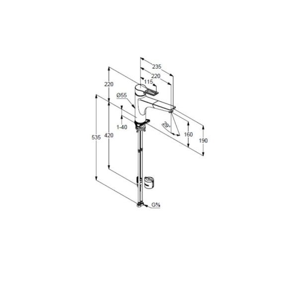 Смеситель для кухни Kludi Mix 329440562